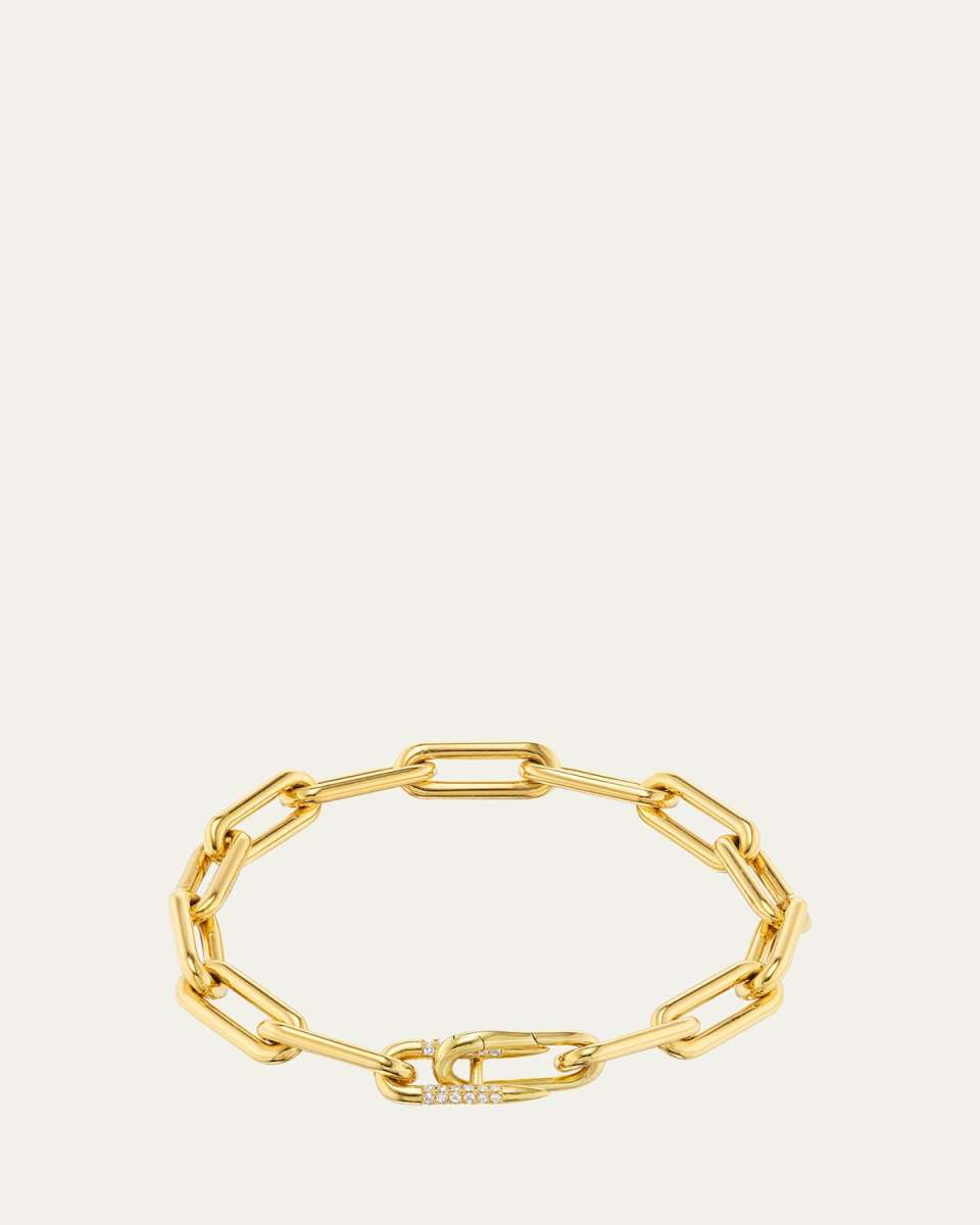 Reflection 18K Yellow Gold Diamond Chain Bracelet